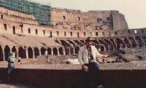 The Collesium in Rome.